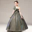 Fashion Grey Birthday Flower Girl Dresses 2021 Ball Gown One-Shoulder Spaghetti Straps Sleeveless Backless Bow Glitter Tulle Floor-Length / Long Ruffle