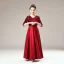 Fashion Burgundy Satin Birthday Flower Girl Dresses 2021 A-Line / Princess V-Neck 1/2 Sleeves Backless Sequins Bow Sash Floor-Length / Long