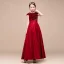 Classic Grey Satin Birthday Flower Girl Dresses 2021 A-Line / Princess Scoop Neck Sleeveless Sequins Bow Sash Floor-Length / Long Ruffle