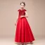 Classic Grey Satin Birthday Flower Girl Dresses 2021 A-Line / Princess Scoop Neck Sleeveless Sequins Bow Sash Floor-Length / Long Ruffle