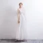 Elegant White Dancing Prom Dresses 2021 A-Line / Princess Spaghetti Straps Sleeveless Appliques Lace Ankle Length Ruffle Backless Formal Dresses
