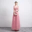Mode Rose Bonbon Robe De Bal 2021 Princesse Transparentes V-Cou Sans Manches Appliques Paillettes Perlage Longue Volants Dos Nu Robe De Ceremonie