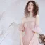 Bling Bling Rosa Ballkleider 2021 A Linie Off Shoulder Geschwollenes Kurze Ärmel Pailletten Sweep / Pinsel Zug Rüschen Rückenfreies Festliche Kleider