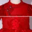 Victorian Style Red Dancing Prom Dresses 2021 Ball Gown High Neck Puffy Short Sleeve Beading Sequins Floor-Length / Long Ruffle Backless Formal Dresses