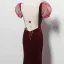 Sexy Bordeaux Velour Transparentes Robe De Soirée 2021 Trompette / Sirène Col v profond Gonflée Manches Courtes Perlage Faux Diamant Train De Balayage Dos Nu Robe De Ceremonie