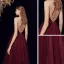 Elegant Burgunder Gjennomsiktig Dancing Ballkjoler 2021 Prinsesse Kjæreste Uten Ermer Beading Glitter Tyll Lange Buste Formelle Kjoler