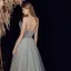 Élégant Vert Cendré Dansant Robe De Bal 2021 Princesse Bustier Sans Manches Perlage Glitter Tulle Longue Volants Dos Nu Robe De Ceremonie