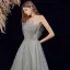 Élégant Vert Cendré Dansant Robe De Bal 2021 Princesse Bustier Sans Manches Perlage Glitter Tulle Longue Volants Dos Nu Robe De Ceremonie