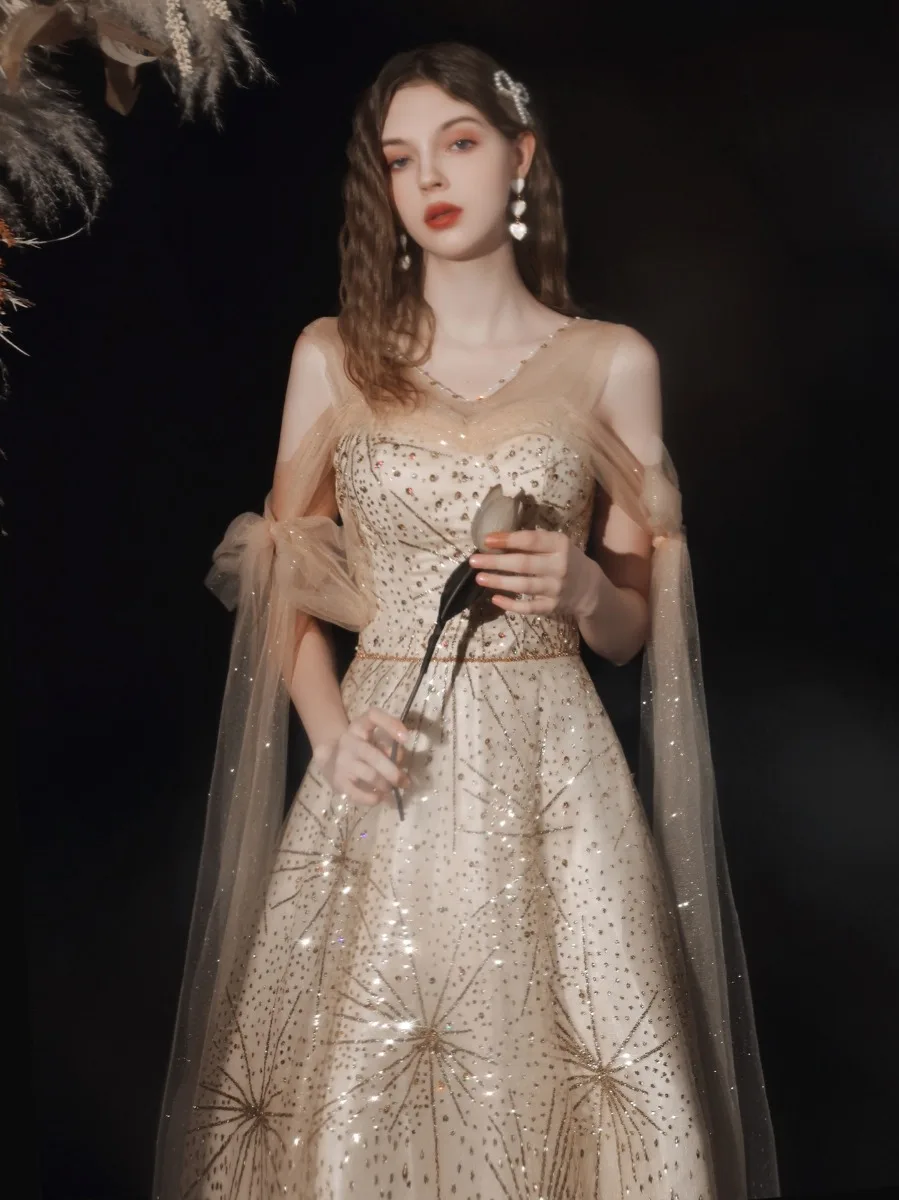 gold see through prom dress Sexy See Through Yellow Applique Sweetheart Strapless Mermaid Prom Dresses,  CP0526 main image 0