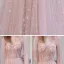 Blushing Pink Star Prom Dresses 2021 A-Line / Princess V-Neck Sleeveless Floor-Length / Long Ruffle See-through Formal Dresses