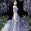 Fancy Purple Prom Dresses 2021 A-Line / Princess Off-The-Shoulder Short Sleeve Beading Glitter Printing Formal Dresses Ruffle Backless Floor-Length / Long