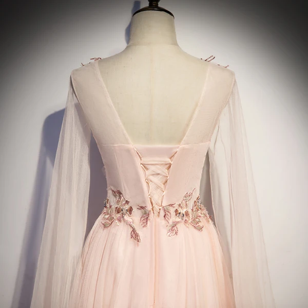 Fashion Blushing Pink Dancing Prom Dresses 2021 A-Line / Princess See ...