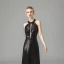 Fashion Black Sequins Evening Dresses  2021 A-Line / Princess Halter Sleeveless Floor-Length / Long Ruffle Backless Formal Dresses