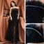 Fashion Black Summer Prom Dresses 2021 A-Line / Princess Strapless Sleeveless Feather Rhinestone Beading Pearl Glitter Tulle Floor-Length / Long Ruffle Backless Formal Dresses