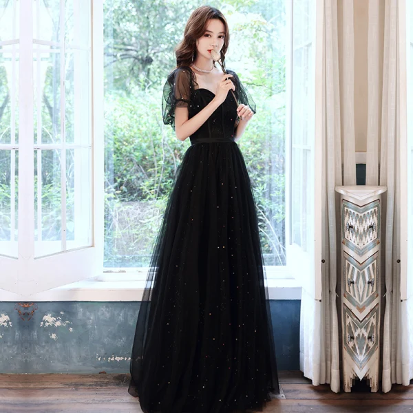 homecoming dresses 2021 black Black A-Line Short Party Dress Straps Homecoming Dress fg5352 main image 0