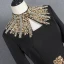 Mode Noire Robe De Soirée 2021 Trompette / Sirène Col Haut Manches Longues Faux Diamant Ceinture Train De Balayage Volants Robe De Ceremonie