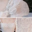 Viktorianischer Stil Ivory / Creme Brautkleider / Hochzeitskleider 2021 Ballkleid Eckiger Ausschnitt Geschwollenes Lange Ärmel Rückenfreies Applikationen Spitze Perlenstickerei Perle Glanz Tülle Kathedrale Schleppe Rüschen