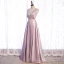 Bling Bling Rose Bonbon Dansant Robe De Bal 2021 Princesse Transparentes Col v profond Sans Manches Ceinture Faux Diamant Glitter Polyester Longue Volants Dos Nu Robe De Ceremonie