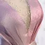 Bling Bling Rose Bonbon Dansant Robe De Bal 2021 Princesse Transparentes Col v profond Sans Manches Ceinture Faux Diamant Glitter Polyester Longue Volants Dos Nu Robe De Ceremonie