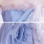 Chic / Beautiful Dancing Grey Prom Dresses 2021 A-Line / Princess Strapless Sleeveless Beading Glitter Tulle Floor-Length / Long Ruffle Backless Formal Dresses