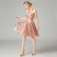 Glitzernden Rose Gold Pailletten Partykleider 2021 A Linie Neckholder Ärmellos Kurze Rüschen Rückenfreies Festliche Kleider