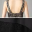 Fashion Black Lace Party Dresses 2021 A-Line / Princess Deep V-Neck Sleeveless Short Ruffle Backless Formal Dresses