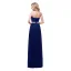 Enkel Rød Chiffon Selskapskjoler 2018 Empire Kjæreste Uten Ermer Rhinestone Sash Lange Buste Ryggløse Formelle Kjoler
