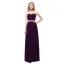 Enkel Rød Chiffon Selskapskjoler 2018 Empire Kjæreste Uten Ermer Rhinestone Sash Lange Buste Ryggløse Formelle Kjoler