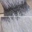 Luxury / Gorgeous Grey Evening Dresses  2020 Trumpet / Mermaid Off-The-Shoulder Short Sleeve Feather Beading Floor-Length / Long Ruffle Backless Formal Dresses