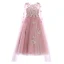 Flower Fairy Pearl Pink See-through Birthday Flower Girl Dresses 2020 Ball Gown Scoop Neck Sleeveless Appliques Flower Beading Pearl Watteau Train Ruffle