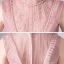 Vintage / Retro Pearl Pink See-through Birthday Flower Girl Dresses 2020 Ball Gown High Neck Sleeveless Appliques Lace Beading Sequins Tulle Floor-Length / Long Ruffle