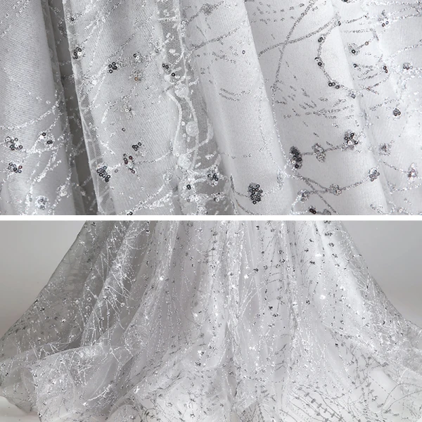 Élégant Gris Anniversaire Robe Ceremonie Fille 2020 Robe Boule Transparentes Col Haut Sans Manches Appliques Paillettes Perlage Train De Balayage Volants