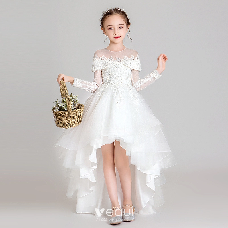 Asymmetrical flower girl store dress