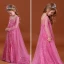 costume de film Frozen Conte de fée Bleu Transparentes Robe Ceremonie Fille 2020 Princesse Encolure Dégagée Manches Longues Dos Nu Paillettes Watteau Train Volants