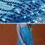 costume de film Frozen Conte de fée Bleu Transparentes Robe Ceremonie Fille 2020 Princesse Encolure Dégagée Manches Longues Dos Nu Paillettes Watteau Train Volants