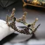Vintage / Originale Coloré Faux Diamant Tiare 2020 Doré Alliage Accessoire Cheveux Mariage