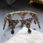 Vintage / Originale Coloré Faux Diamant Tiare 2020 Doré Alliage Accessoire Cheveux Mariage