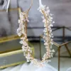 Elegante Gold Stirnbänder Haarschmuck Braut  2020 Legierung Schnüren Kristall Kopfschmuck Hochzeit Brautaccessoires