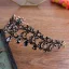 Vintage Barokowy Czarne Tiara Ozdoby Do Włosów Ślubne 2020 Metal Rhinestone Ślub Akcesoria