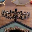 Vintage Barokowy Czarne Tiara Ozdoby Do Włosów Ślubne 2020 Metal Rhinestone Ślub Akcesoria