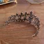 Vintage Barokowy Czarne Tiara Ozdoby Do Włosów Ślubne 2020 Metal Rhinestone Ślub Akcesoria