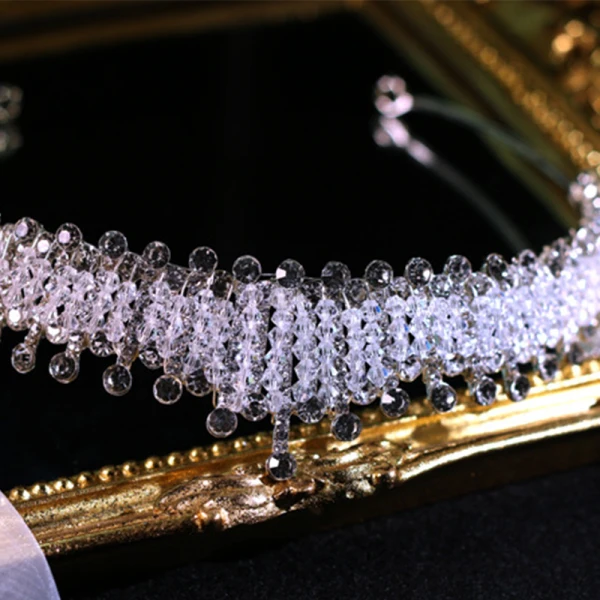Classique Argenté Faux Diamant Cristal Tiare Accessoire Cheveux Mariage 2020 Métal Mariage Accessorize