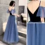 Chic / Beautiful Royal Blue Suede Evening Dresses  2020 A-Line / Princess Spaghetti Straps Short Sleeve Floor-Length / Long Ruffle Backless Formal Dresses