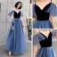 Chic / Beautiful Royal Blue Suede Evening Dresses  2020 A-Line / Princess Spaghetti Straps Short Sleeve Floor-Length / Long Ruffle Backless Formal Dresses