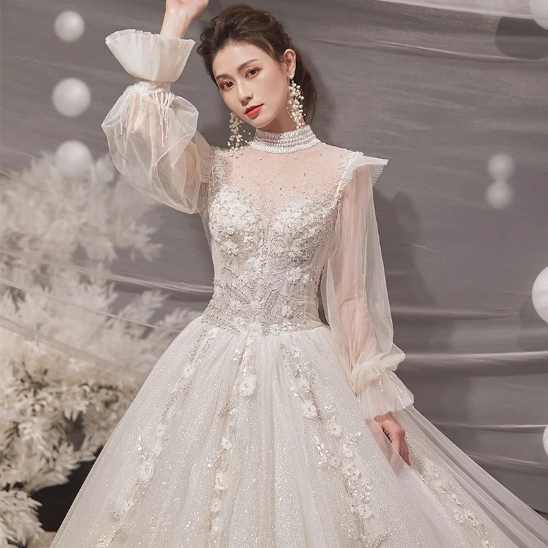 rainbow fashion nova dress Vintage High Neck Ruffled Cape Long Sleeves A-line velvet prom dress 10 / Wine main image 1