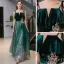 Chic / Belle Vert Foncé Daim Robe De Soirée 2020 Princesse Bretelles Spaghetti Sans Manches Paillettes Glitter Tulle Longue Volants Dos Nu Robe De Ceremonie
