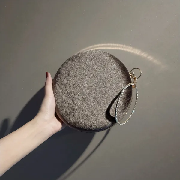 Vintage / Retro Round Velour Clutch Bags 2020