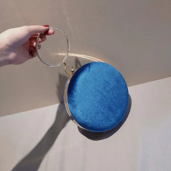 Vintage / Retro Round Velour Clutch Bags 2020