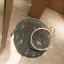 Fashion Black Rhinestone Round Clutch Bags 2020