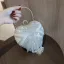 Mode Argenté Forme de coeur Pochette 2020 Métal Faux Diamant Gland